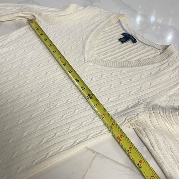 Tommy Hilfiger Flag Sleeve White Long-sleeve Top - Picture 7 of 11
